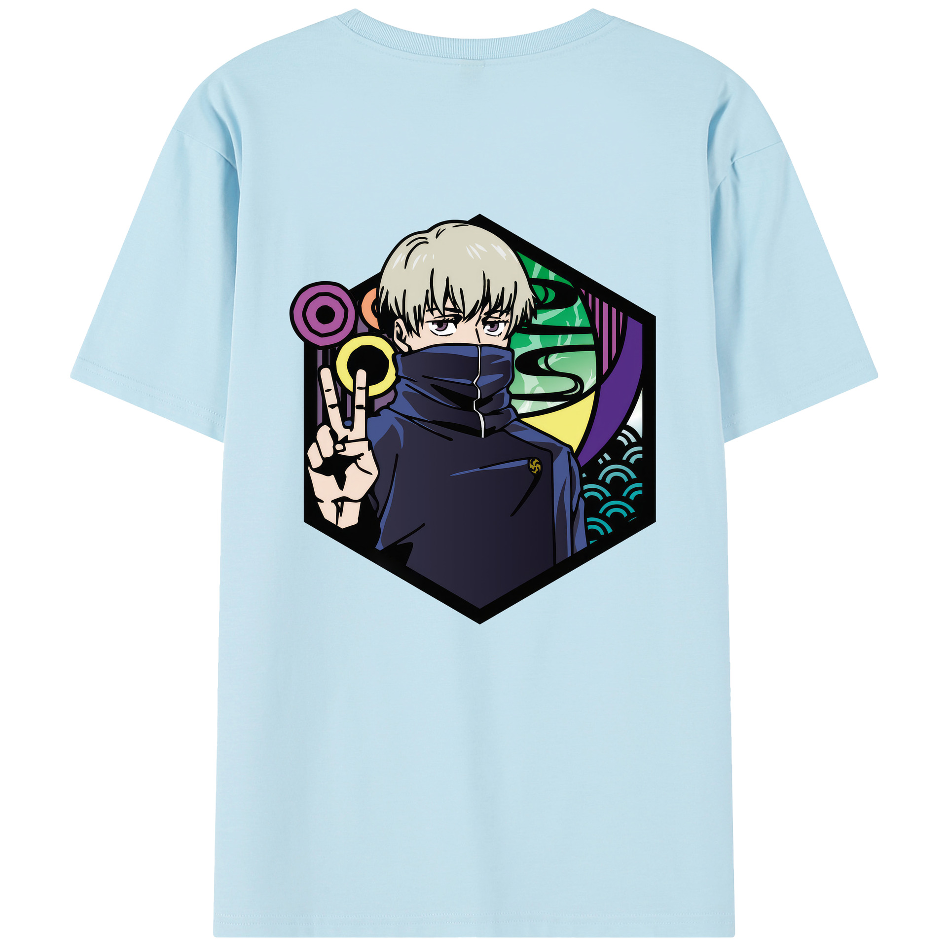 （画像用） 呪術廻戦 Jujutsu Kaisen 綿100％半袖Tシャツ（背面プリント）